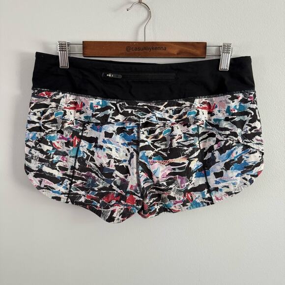 Lululemon | Womens Speed Up Short 2.5 Culture Clash Multi Black Running Athletic - Picture 4 of 8